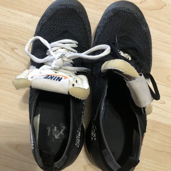 Nike Air VaporMax x OFF-WHITE The Ten 2017 Black White OW running Shoes Size 9 main image 4